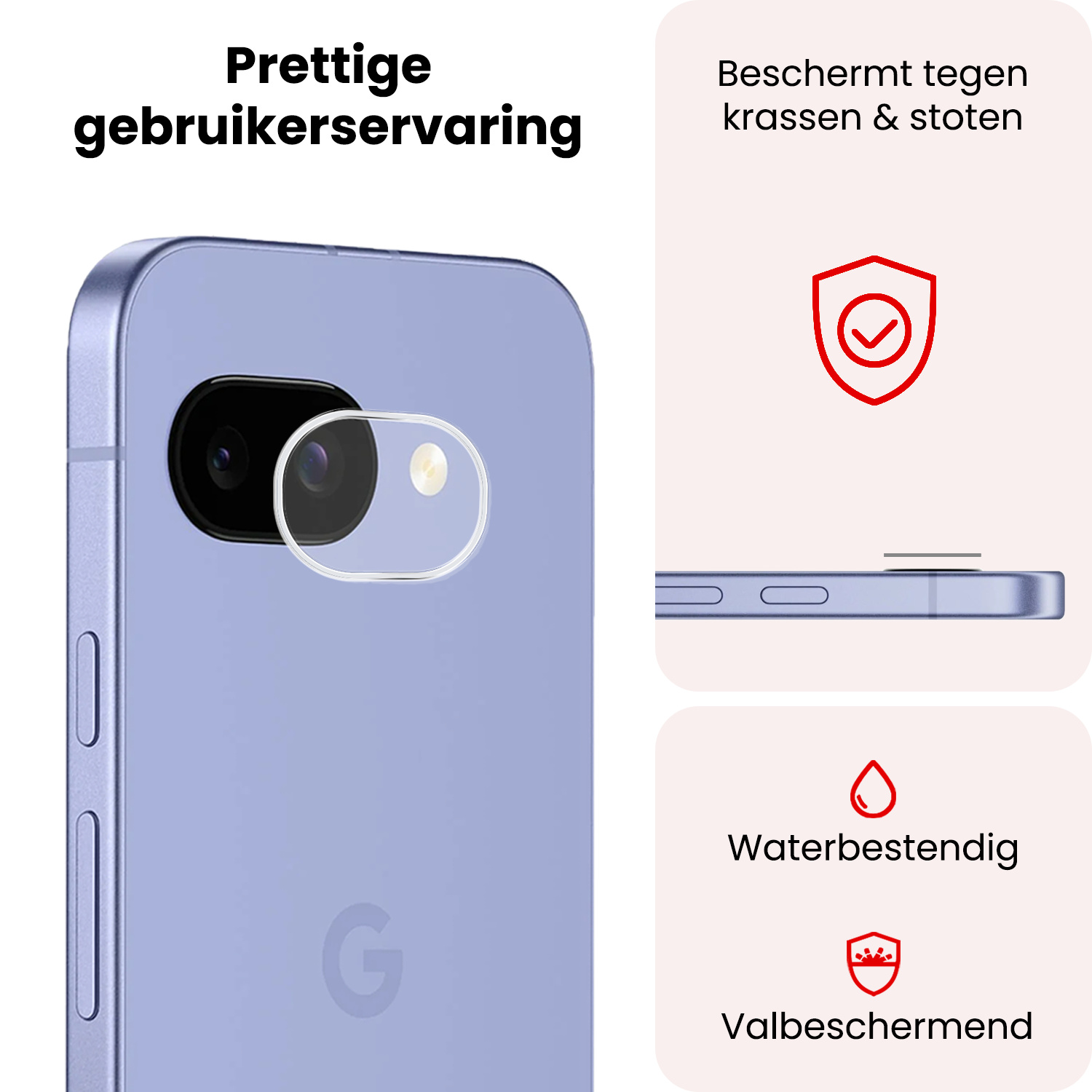 NoXx NoXx Google Pixel 9a Camera Screenprotector - 3 PACK