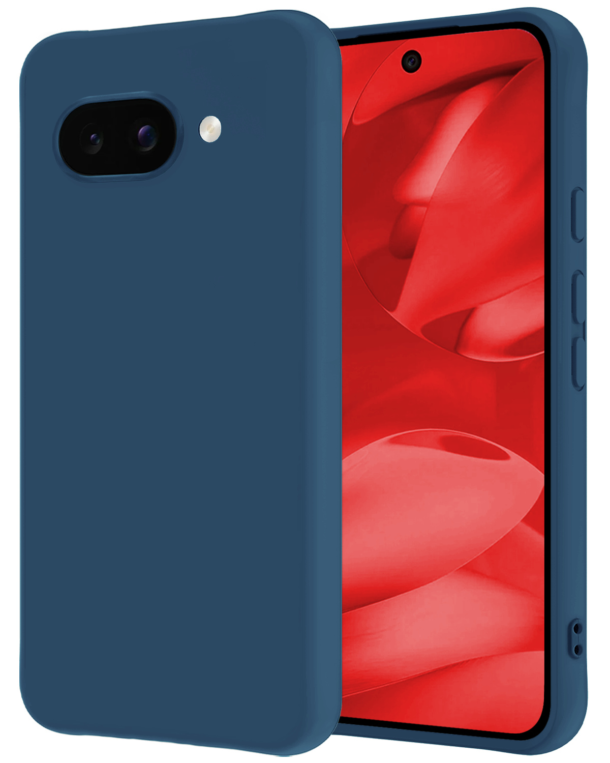 NoXx NoXx Google Pixel 9a Hoesje Siliconen - Donkerblauw