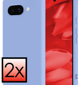 NoXx NoXx Google Pixel 9a Hoesje Siliconen - Lichtblauw - 2 PACK