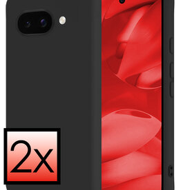 NoXx NoXx Google Pixel 9a Hoesje Siliconen - Zwart - 2 PACK
