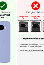 NoXx NoXx Google Pixel 9a Hoesje Siliconen - Zwart - 2 PACK