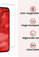 NoXx NoXx Google Pixel 9a Hoesje Siliconen Met 2x Screenprotector - Donkerblauw