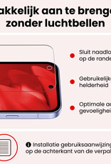 NoXx NoXx Google Pixel 9a Hoesje Siliconen Met 2x Screenprotector - Donkerblauw