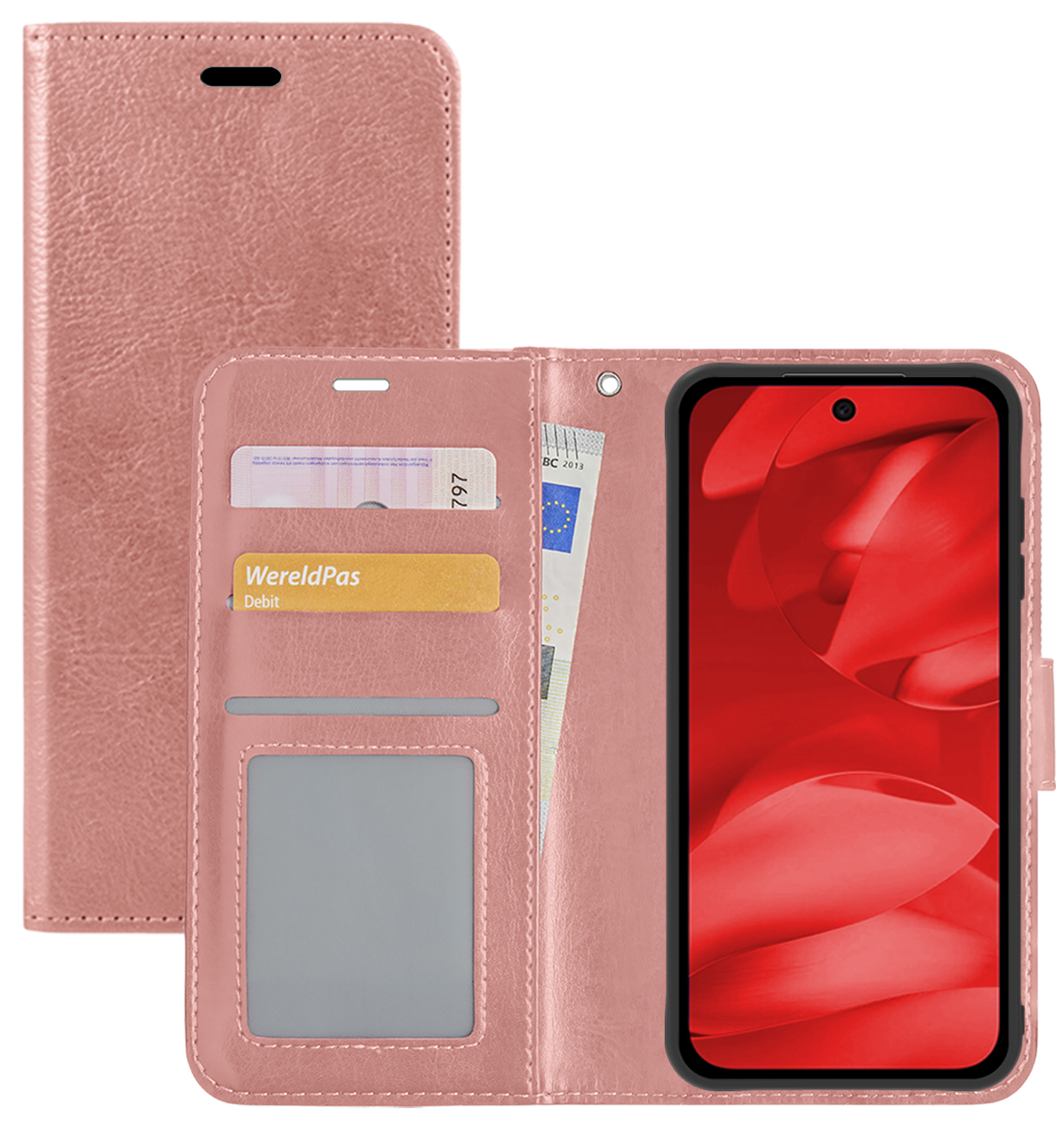 NoXx NoXx Google Pixel 9a Hoesje Bookcase - Rose Goud
