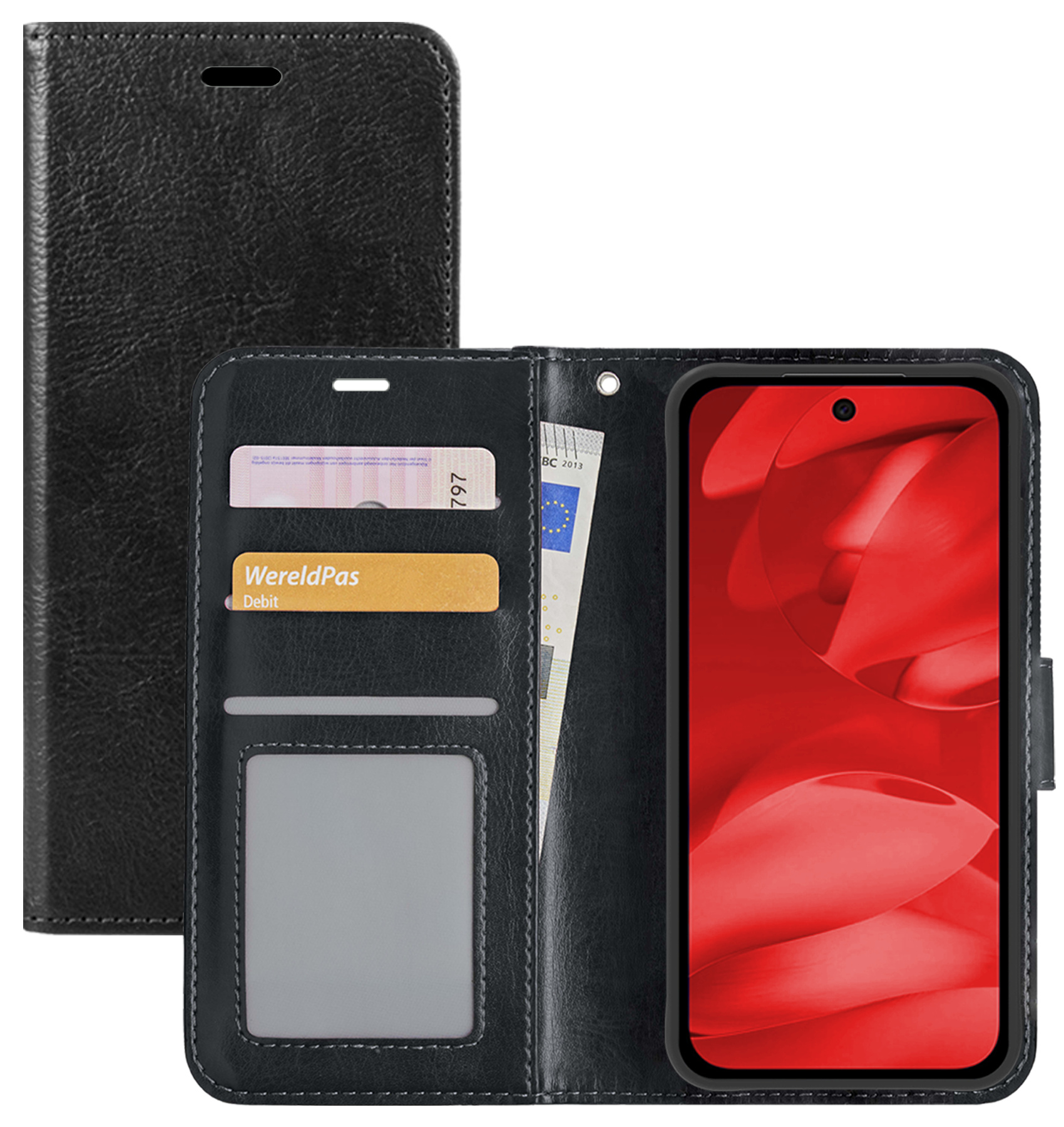 NoXx NoXx Google Pixel 9a Hoesje Bookcase - Zwart