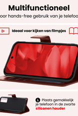 NoXx NoXx Google Pixel 9a Hoesje Bookcase Met Screenprotector - Bruin