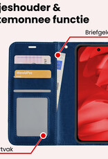 NoXx NoXx Google Pixel 9a Hoesje Bookcase Met Screenprotector - Donkerblauw