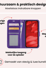 NoXx NoXx Google Pixel 9a Hoesje Bookcase Met Screenprotector - Donkerblauw