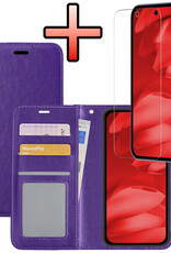 NoXx NoXx Google Pixel 9a Hoesje Bookcase Met Screenprotector - Paars