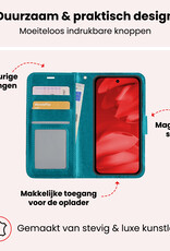 NoXx NoXx Google Pixel 9a Hoesje Bookcase Met Screenprotector - Turquoise