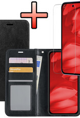 NoXx NoXx Google Pixel 9a Hoesje Bookcase Met Screenprotector - Zwart