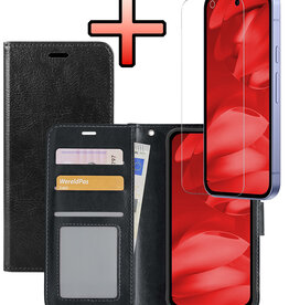 NoXx NoXx Google Pixel 9a Hoesje Bookcase Met Screenprotector - Zwart