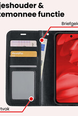 NoXx NoXx Google Pixel 9a Hoesje Bookcase Met Screenprotector - Zwart