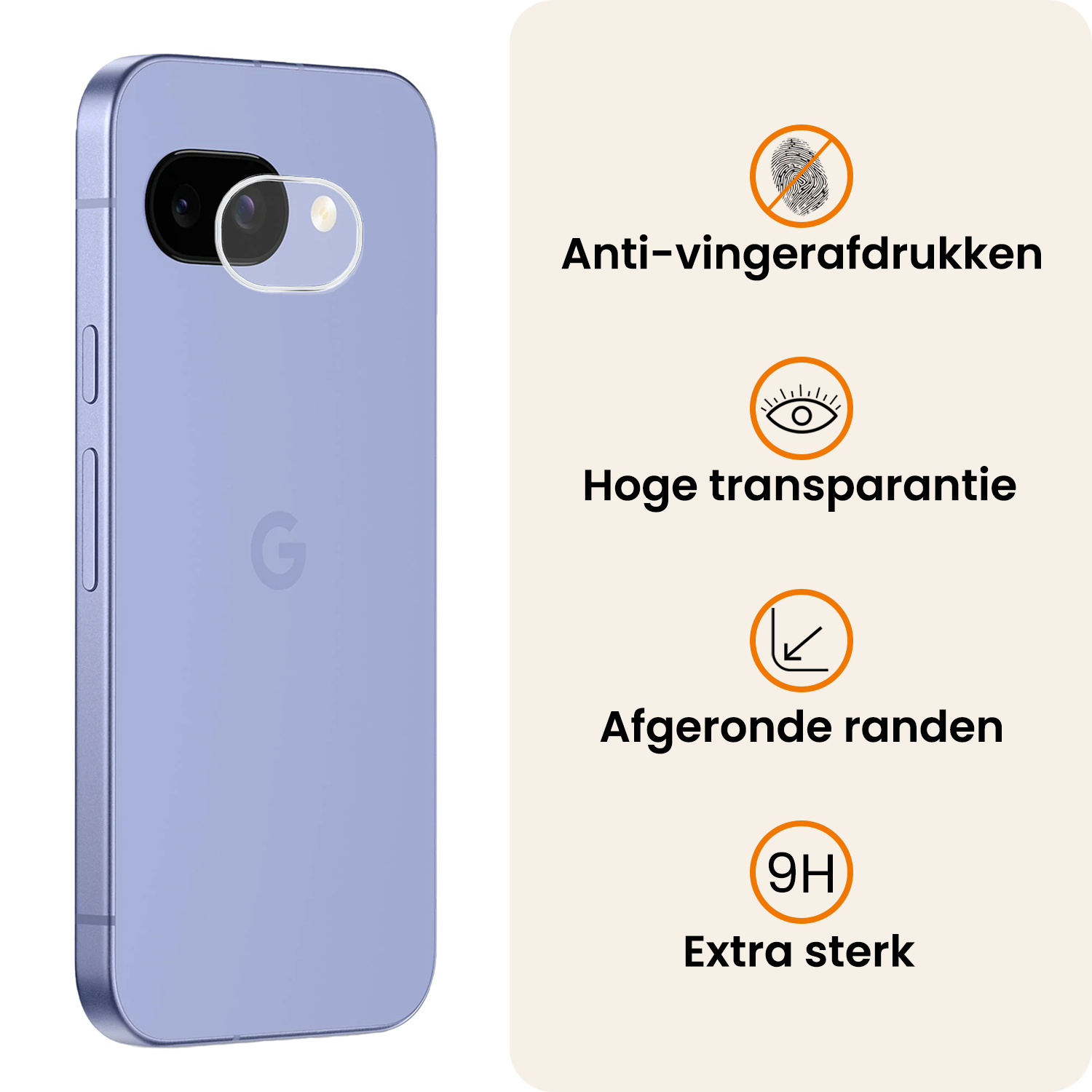 Nomfy Nomfy Google Pixel 9a Camera Screenprotector - 2 PACK