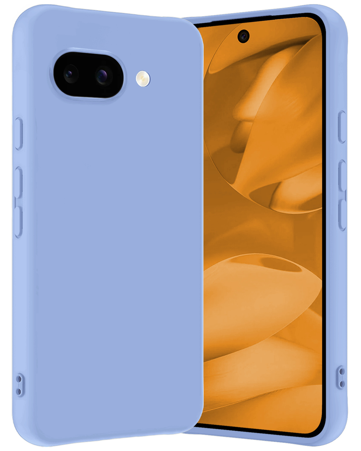 Nomfy Nomfy Google Pixel 9a Hoesje Siliconen - Lichtblauw