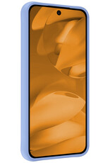 Nomfy Nomfy Google Pixel 9a Hoesje Siliconen - Lichtblauw