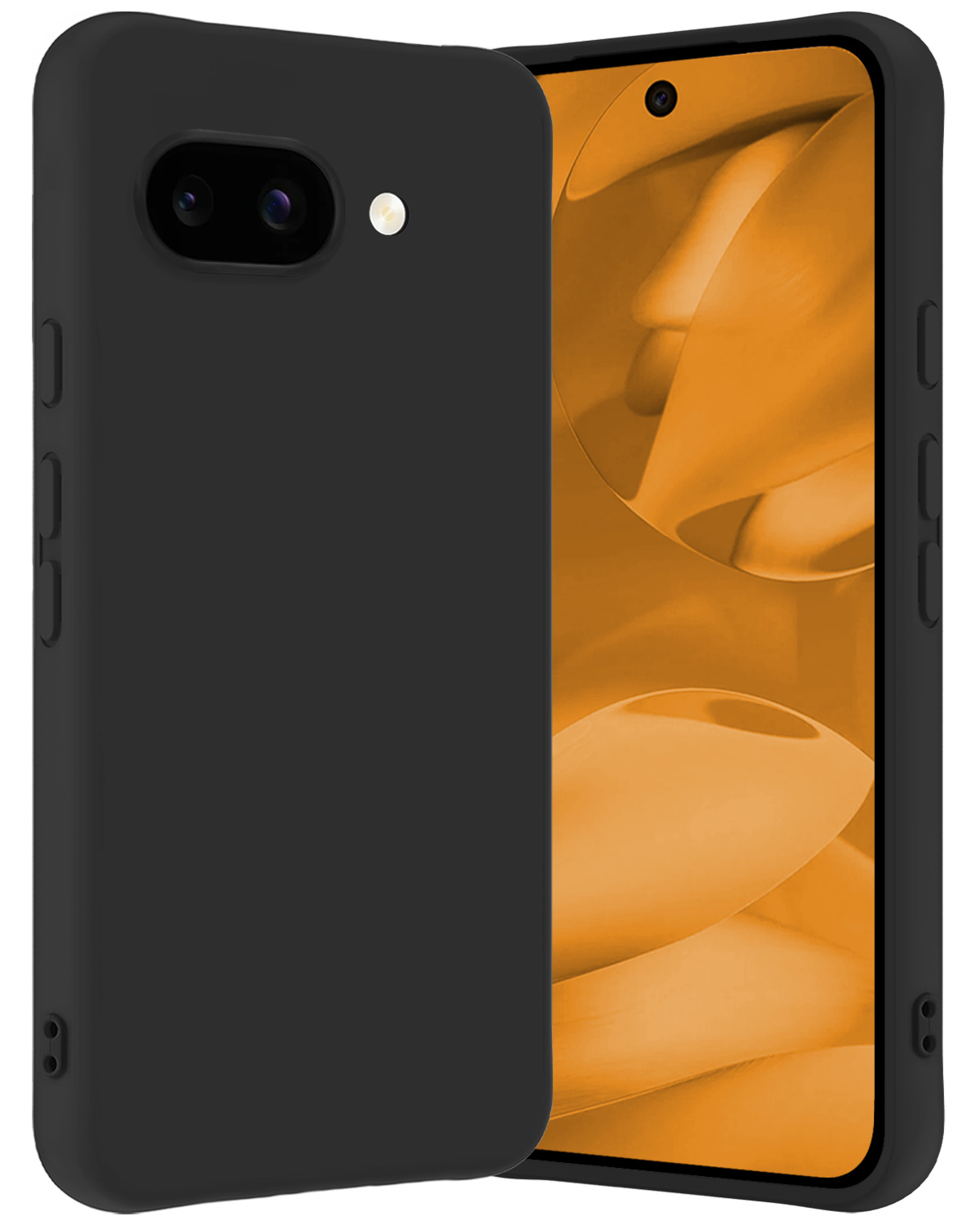 Nomfy Nomfy Google Pixel 9a Hoesje Siliconen - Zwart