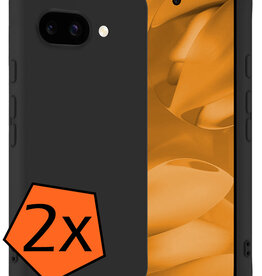 Nomfy Nomfy Google Pixel 9a Hoesje Siliconen - Zwart - 2 PACK