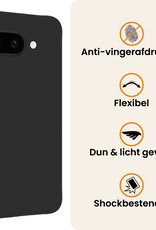 Nomfy Nomfy Google Pixel 9a Hoesje Siliconen - Zwart - 2 PACK