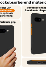 Nomfy Nomfy Google Pixel 9a Hoesje Siliconen - Zwart - 2 PACK