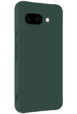 Nomfy Nomfy Google Pixel 9a Hoesje Siliconen Met Screenprotector - Donkergroen
