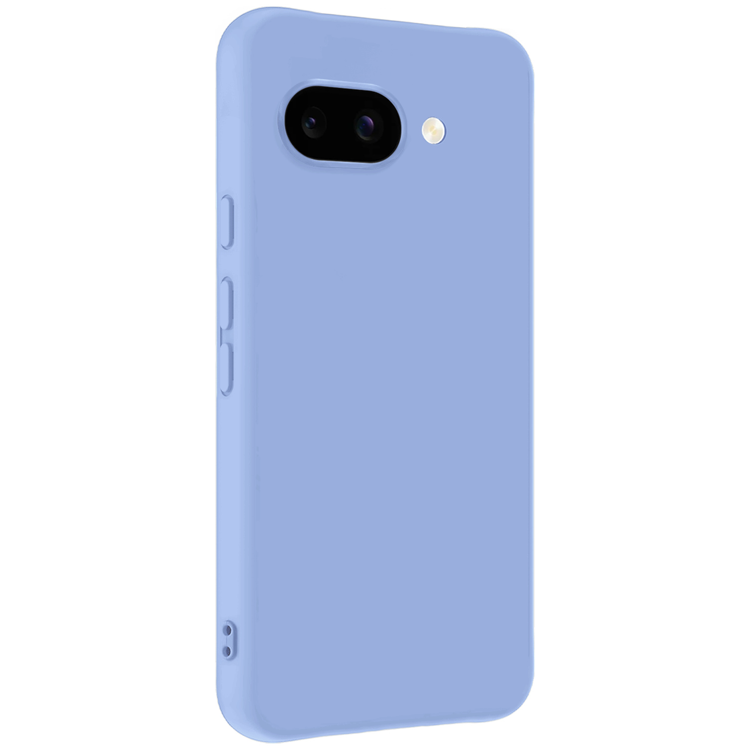 Nomfy Nomfy Google Pixel 9a Hoesje Siliconen Met 2x Screenprotector - Lichtblauw