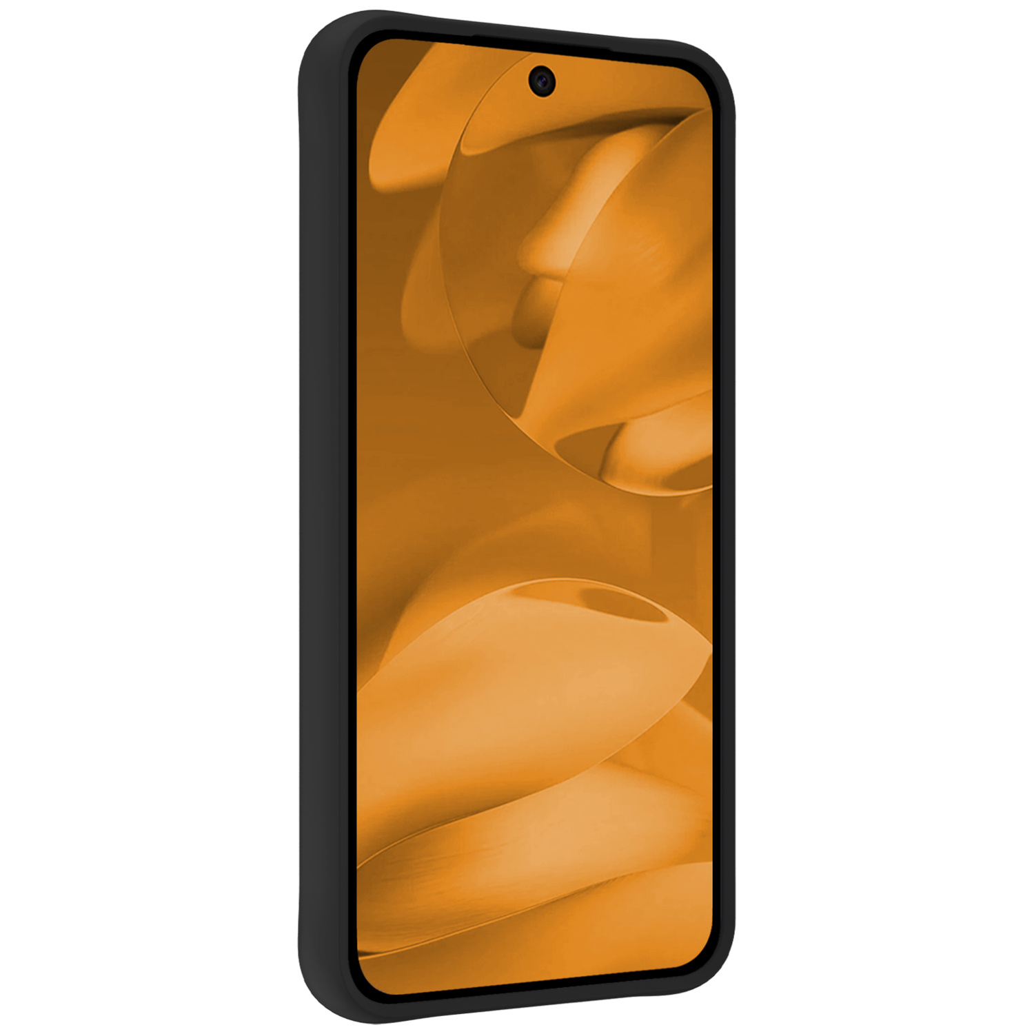 Nomfy Nomfy Google Pixel 9a Hoesje Siliconen Met 2x Screenprotector - Zwart