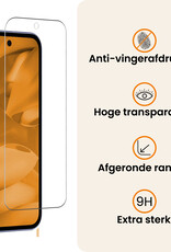Nomfy Nomfy Google Pixel 9a Hoesje Bookcase Met 2x Screenprotector - Bruin