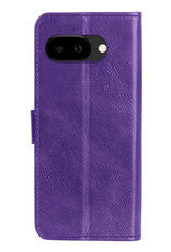 Nomfy Nomfy Google Pixel 9a Hoesje Bookcase Met 2x Screenprotector - Paars