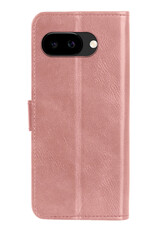 Nomfy Nomfy Google Pixel 9a Hoesje Bookcase Met 2x Screenprotector - Rose Goud