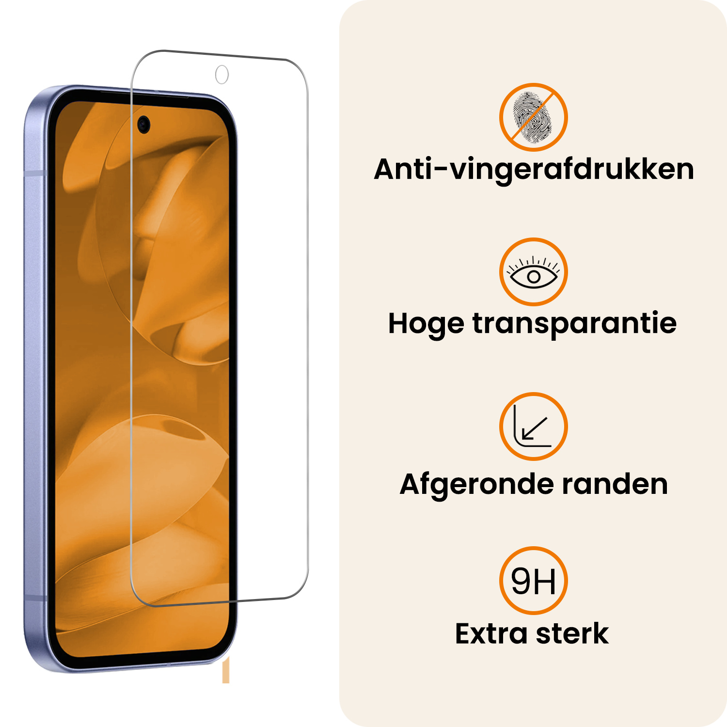 Nomfy Nomfy Google Pixel 9a Hoesje Bookcase Met 2x Screenprotector - Turquoise