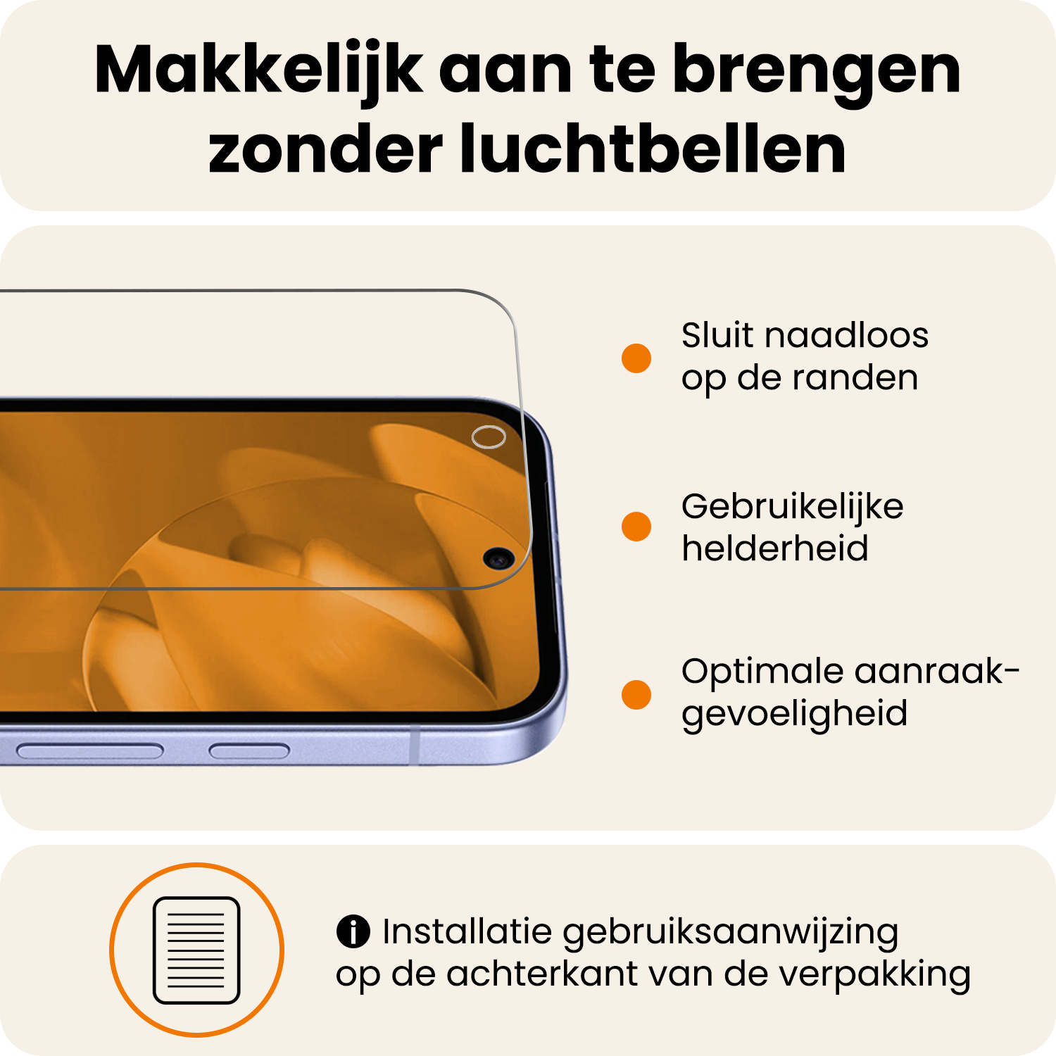 Nomfy Nomfy Google Pixel 9a Hoesje Bookcase Met 2x Screenprotector - Turquoise