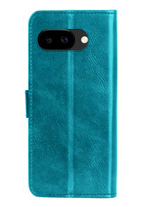Nomfy Nomfy Google Pixel 9a Hoesje Bookcase Met 2x Screenprotector - Turquoise