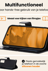 Nomfy Nomfy Google Pixel 9a Hoesje Bookcase Met 2x Screenprotector - Zwart
