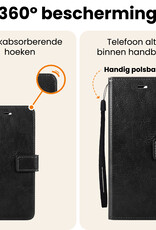 Nomfy Nomfy Google Pixel 9a Hoesje Bookcase Met 2x Screenprotector - Zwart