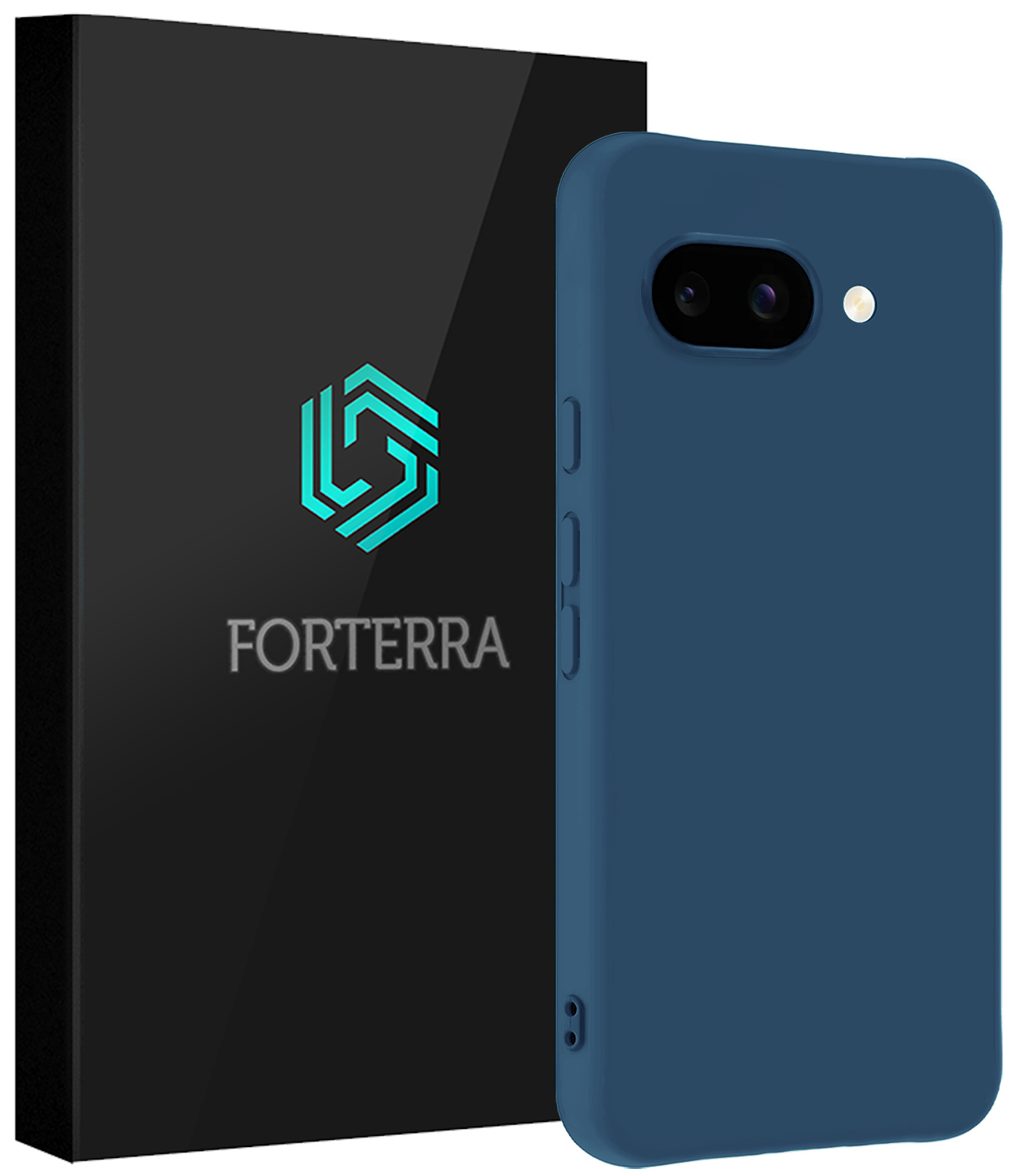 Forterra Forterra Google Pixel 9a Hoesje Siliconen - Donkerblauw