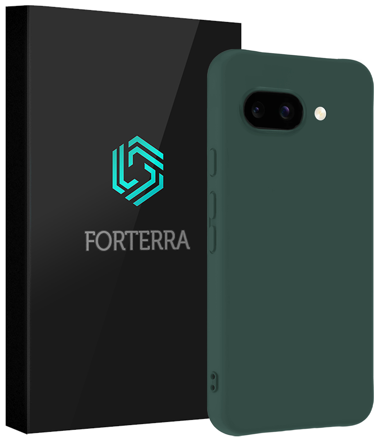 Forterra Forterra Google Pixel 9a Hoesje Siliconen - Donkergroen