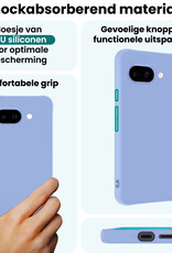Forterra Forterra Google Pixel 9a Hoesje Siliconen - Lichtblauw