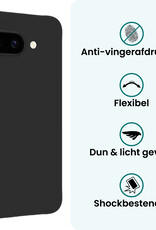 Forterra Forterra Google Pixel 9a Hoesje Siliconen - Zwart - 2 PACK