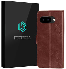 Forterra Forterra Google Pixel 9a Hoesje Bookcase - Bruin