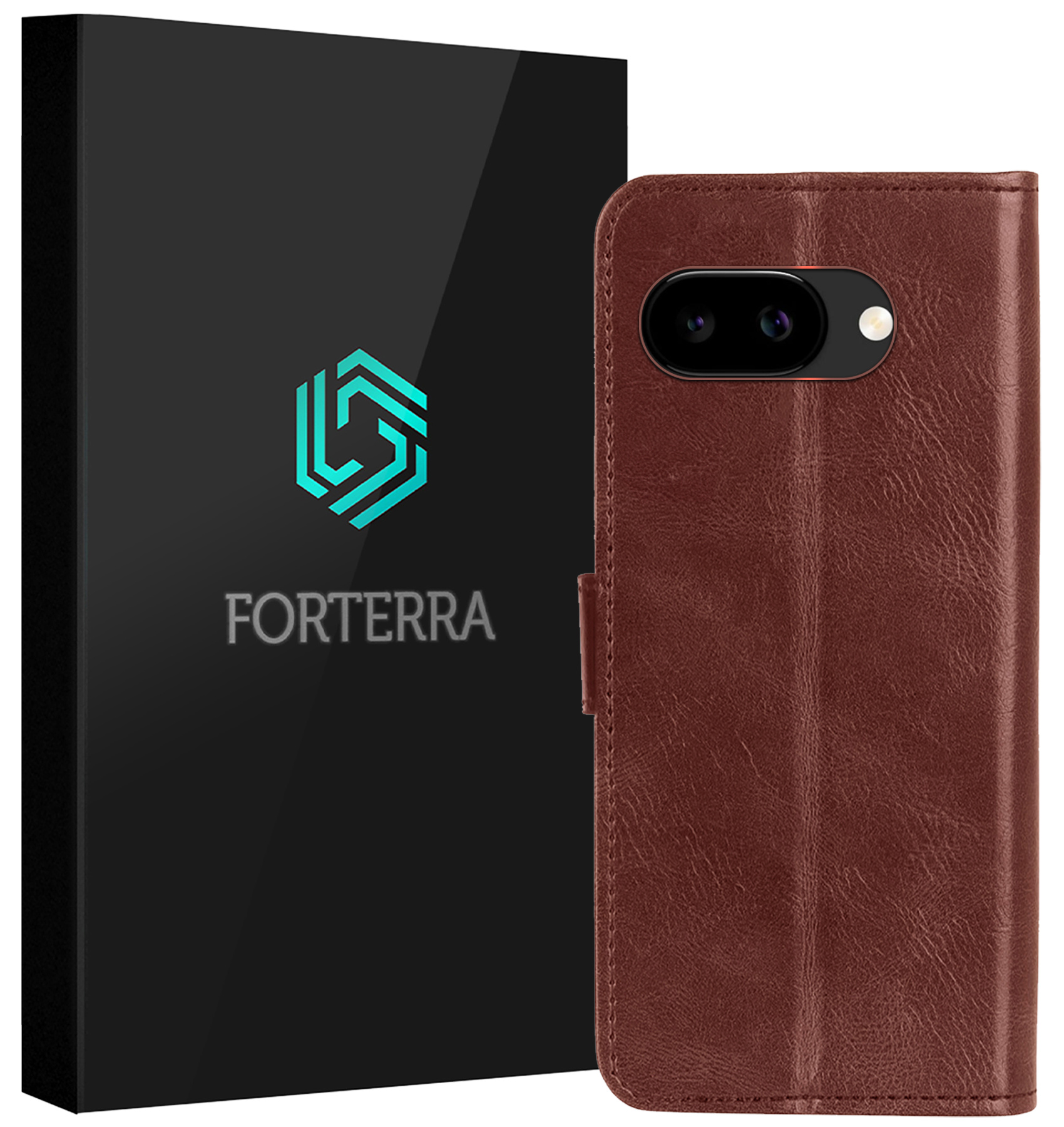 Forterra Forterra Google Pixel 9a Hoesje Bookcase - Bruin