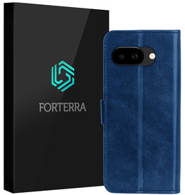 Forterra Forterra Google Pixel 9a Hoesje Bookcase - Donkerblauw