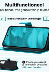 Forterra Forterra Google Pixel 9a Hoesje Bookcase - Turquoise