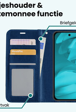 Forterra Forterra Google Pixel 9a Hoesje Bookcase Met Screenprotector - Donkerblauw