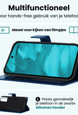 Forterra Forterra Google Pixel 9a Hoesje Bookcase Met Screenprotector - Donkerblauw