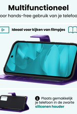 Forterra Forterra Google Pixel 9a Hoesje Bookcase Met Screenprotector - Paars