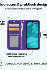 Forterra Forterra Google Pixel 9a Hoesje Bookcase Met Screenprotector - Paars