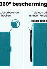 Forterra Forterra Google Pixel 9a Hoesje Bookcase Met Screenprotector - Turquoise