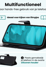 Forterra Forterra Google Pixel 9a Hoesje Bookcase Met 2x Screenprotector - Zwart