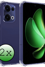 BASEY. BASEY. Oppo Reno13 Hoesje Shockproof - Transparant - 2 PACK